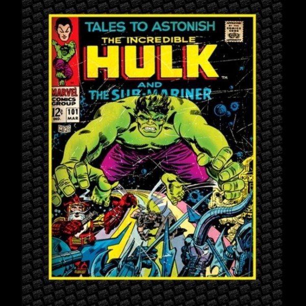 Bomuld Superhero-Panel "Incredible Hulk"