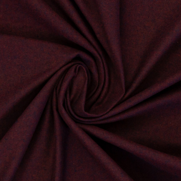 Flanel "Hudson melange" burgundy 1338