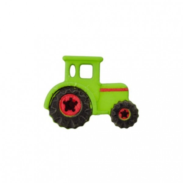 23 mm Øsken-Knap Traktor grøn