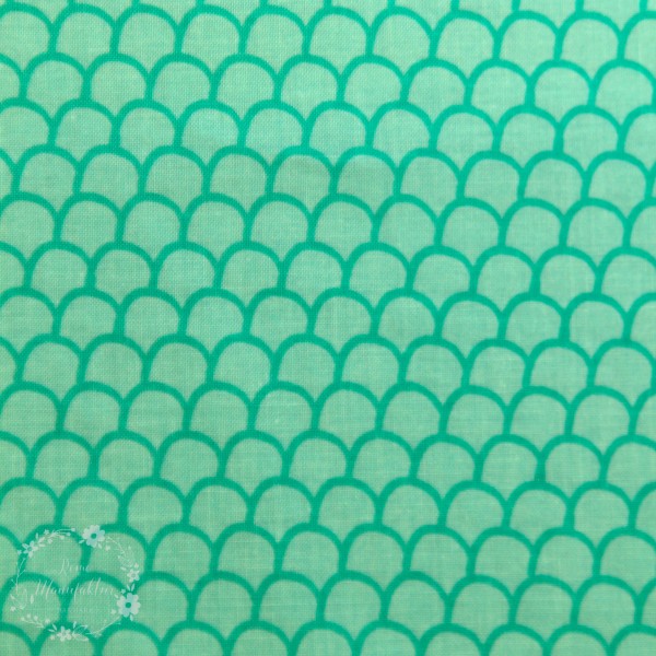 Bomuld “GO fish“ Mermaid in Green