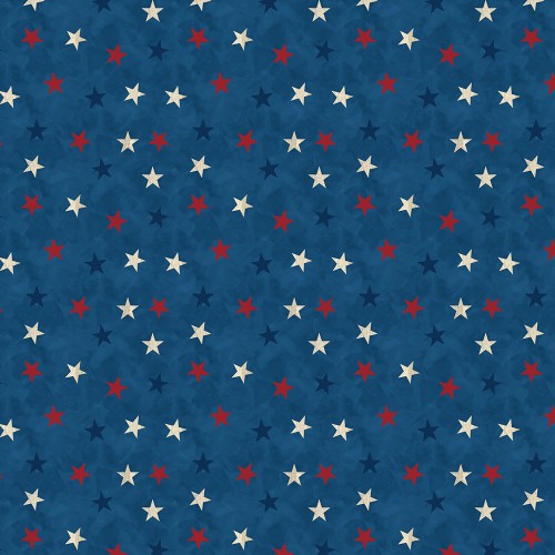 Bomuld "Lake Life stars" by Anne Rowan