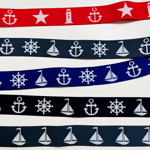 40mm Elastikband Kollektion"Maritim"
