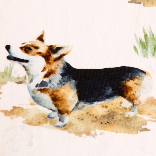 Bomuldsjersey "Corgi"