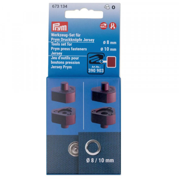 Værktøjssæt til Prym-trykknapper Jersey 8 og 10 mm