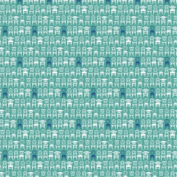 Bomuld "Vienna" Chairs teal