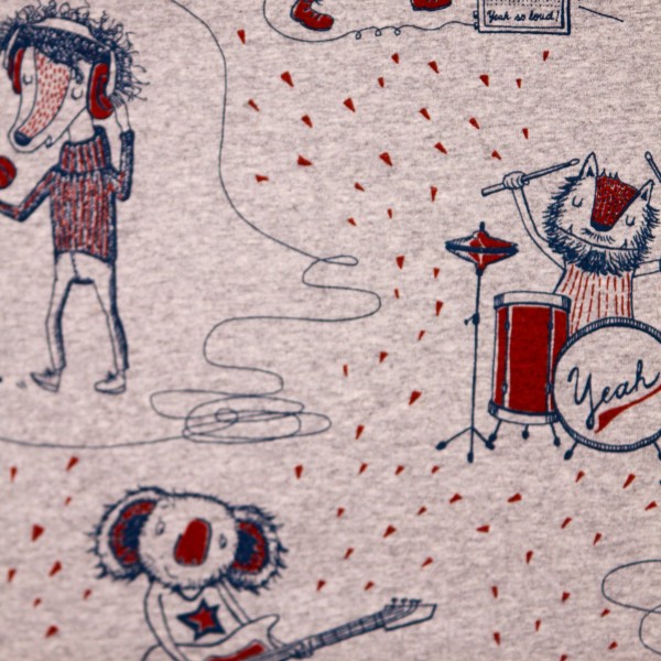 BIO-Bomuldsjersey “Rockstars“ by susalabim