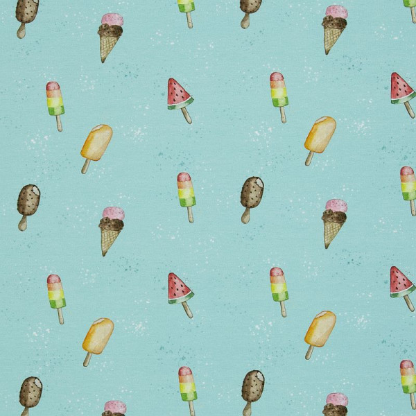 Bomuldsjersey "Beach" Eis