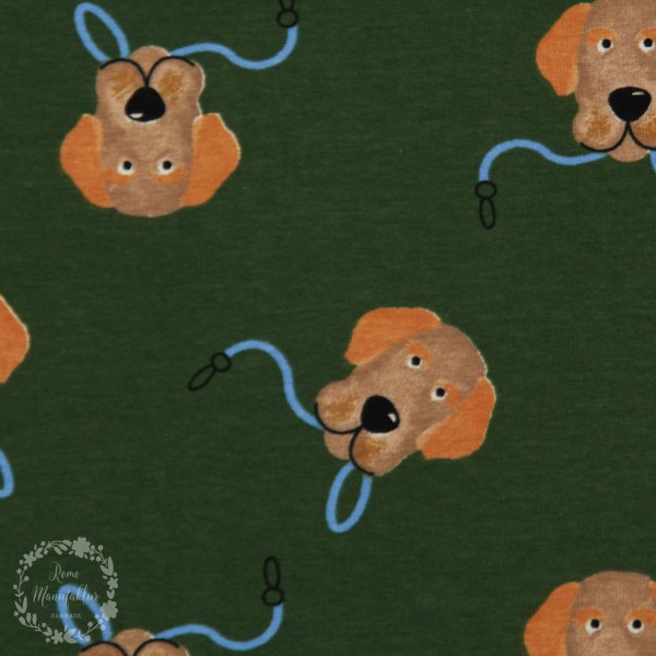 Bomuldsjersey "Lets go outside" hund