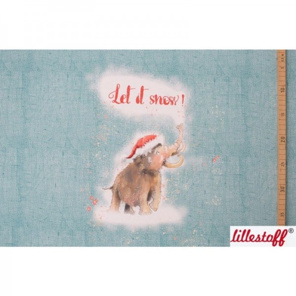 BIO-French Terry Panel "Let it snow" by Tante Gisi