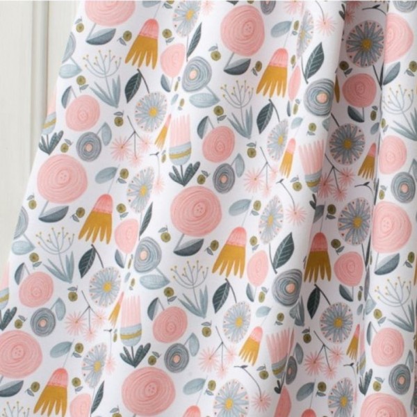 BIO-French Terry "Kitty Garden Flowers"