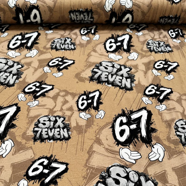 BIO-Bomuldsjersey "Six - Seven"