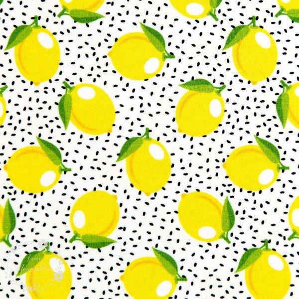 Bomuldsjersey "Citron" fra Fräulein von Julie