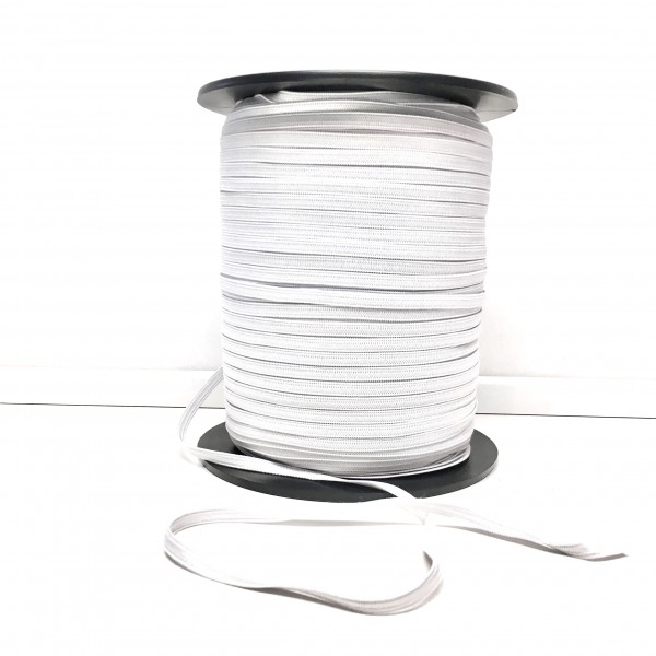 Sport elastic hvid 6mm