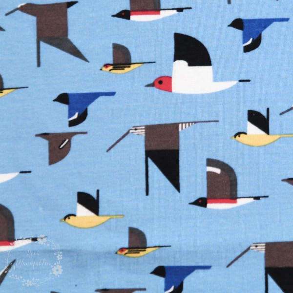 BIO-Interlock-Bomuldsjersey “Charley Harper Maritime Knits“ (kch30) fra Birch Fabrics