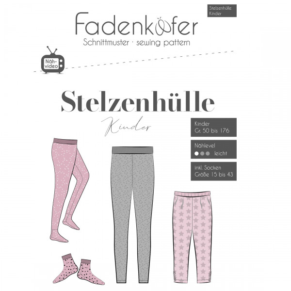 Snitmønster Leggings “Stelzenhülle“ Kids str 50...