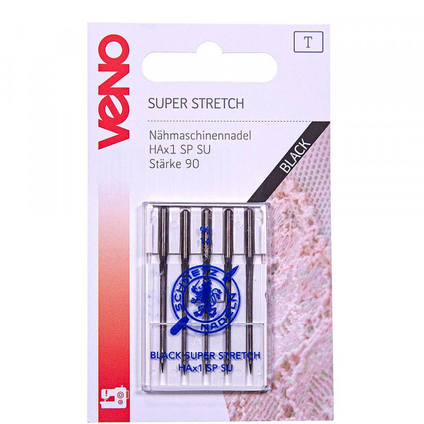 Nähmaschinennadeln "Super Stretch" black