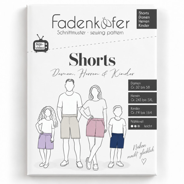 Snitmønster "Shorts" til kvinder, mænd og børn
