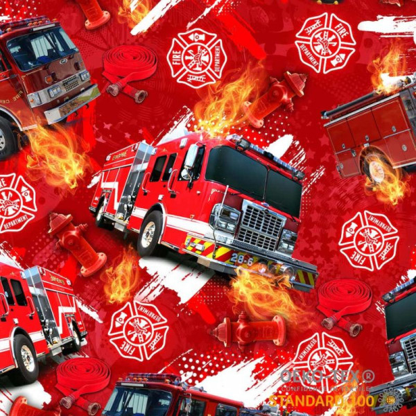 BIO-Bomuldsjersey "Firetruck"