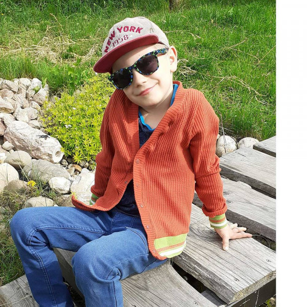 Snitmønster Cardigan "Karo" Kids str 74 - 164