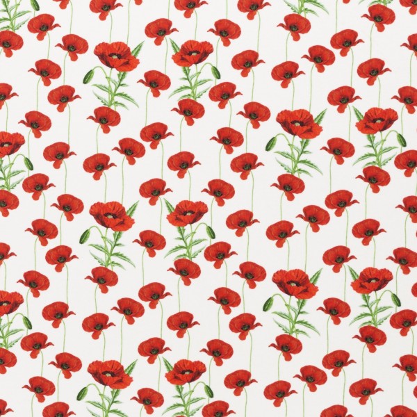 Bomuldsjersey "Mandy" Poppies