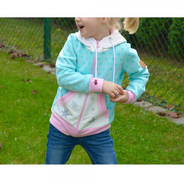 Snitmønster Jakke “Sweatjacke“ Kids str 74 - 164