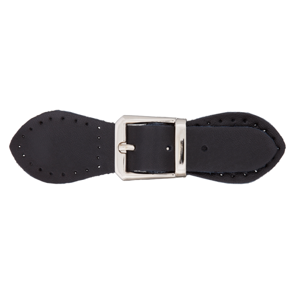 Læder-Lukning (11 cm) sort