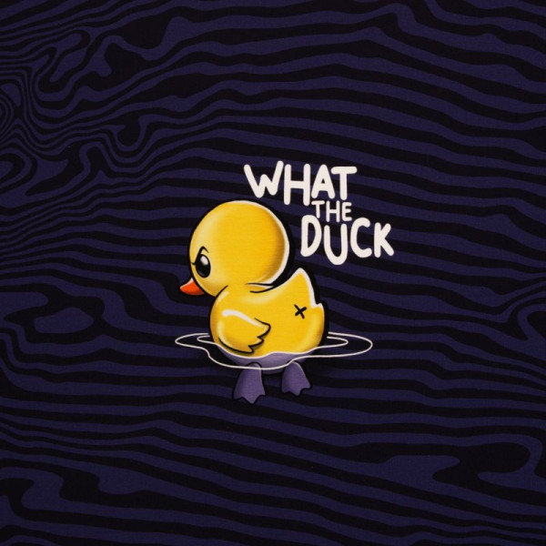 85 cm French Terry Panel “What the duck” by...