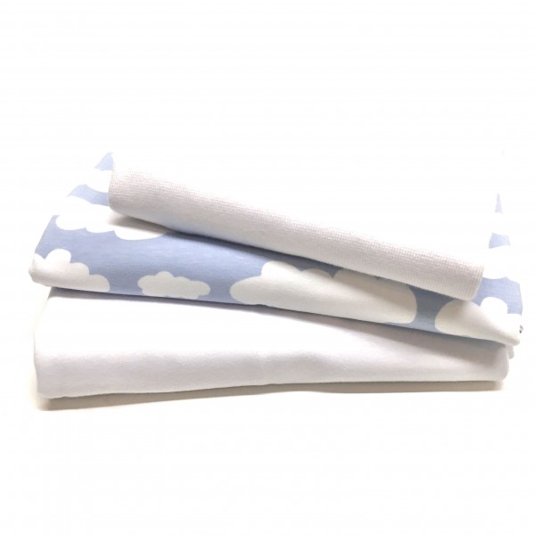 10% SPAR-PAKKE Jersey "Clouds" lyseblå