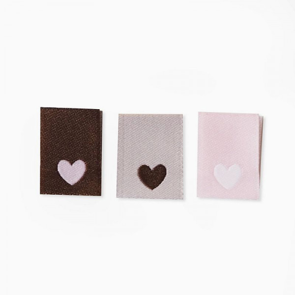 Klapp-Weblabel Kollektion "Kleines Herz" 13 x...