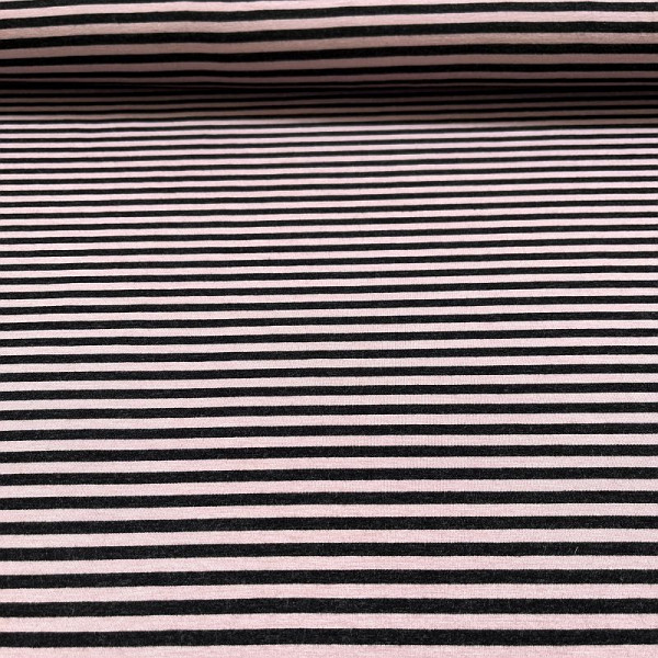 Slubjersey "Stripes" laks-sort