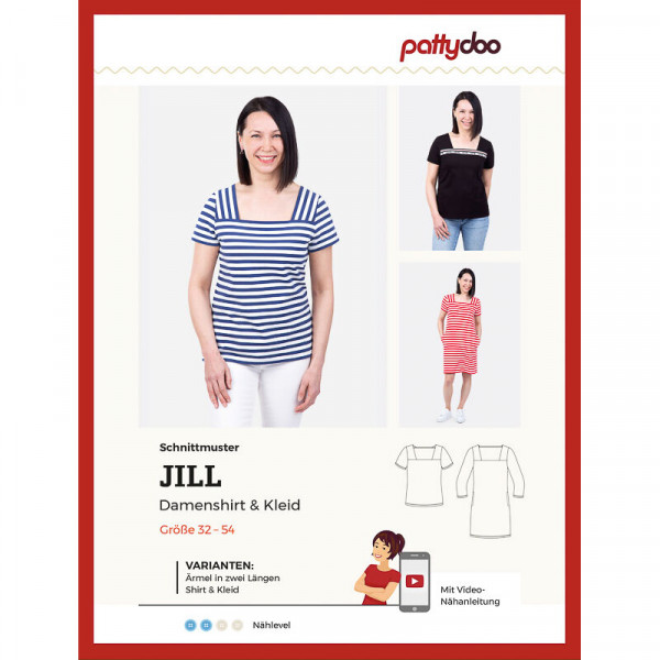 Snitmønster Dame Shirt "Jill" by pattydoo str 32 - 54