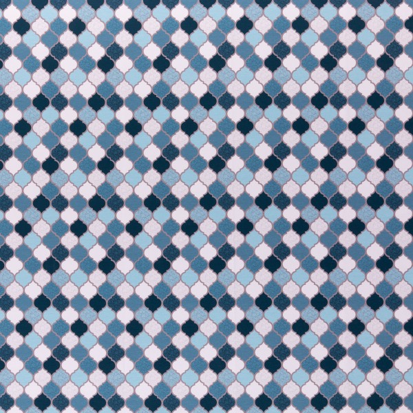Bomuldsjersey kollektion "Moroccan Tiles" by Lycklig Design
