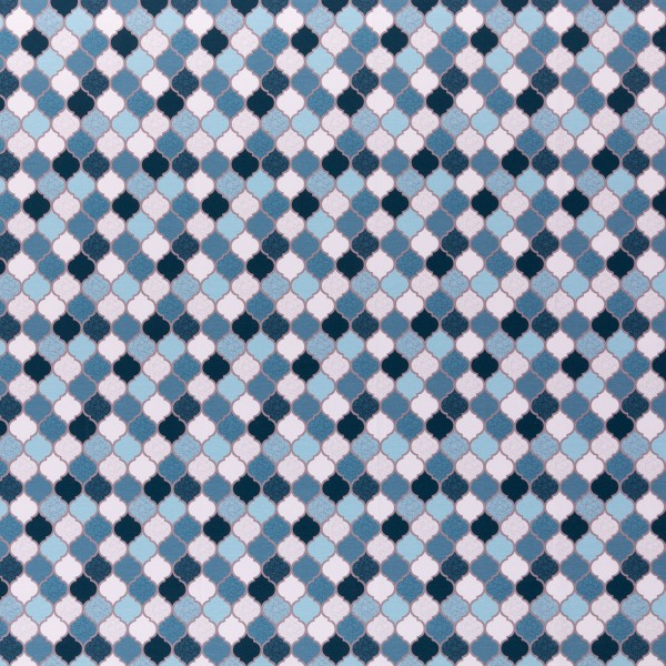 Bomuldsjersey kollektion "Moroccan Tiles" by Lycklig Design
