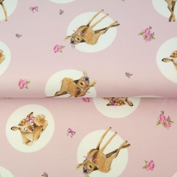 French Terry "Oh my Deer" fra Stenzo