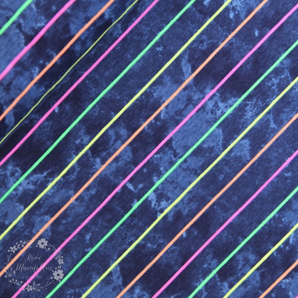 NEON-Bomuldsjersey "Striber"