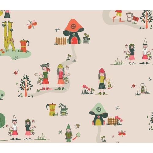 Bomuldsjersey "The Meadow Fellows" fra Art Gallery Fabrics