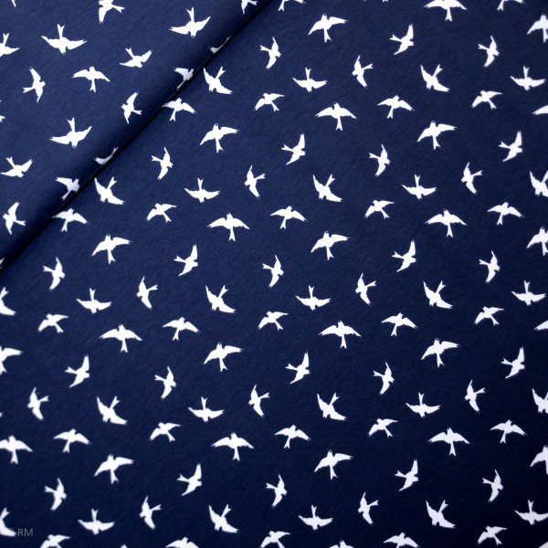 Bomuldsjersey "Seagull"