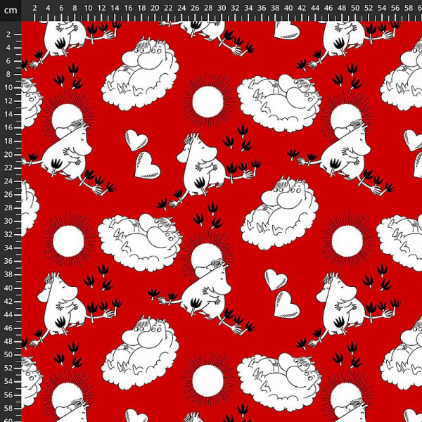 Bomuldsjersey "Moomin" 135-5