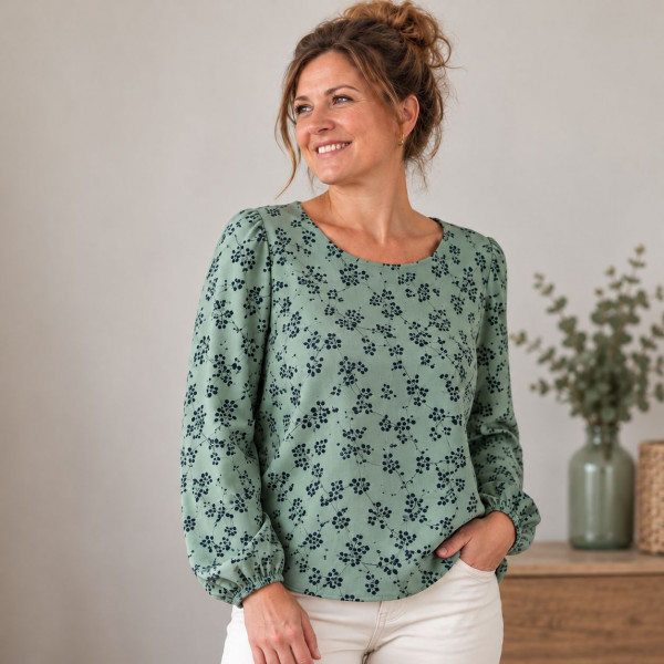 Viscose Twill "Stalks - sage green" by mind the MAKER