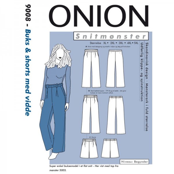 Snitmønster Onion 9008 "Buks & shorts med...