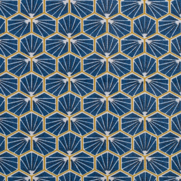 Voksdug "Luna" honeycomb blå