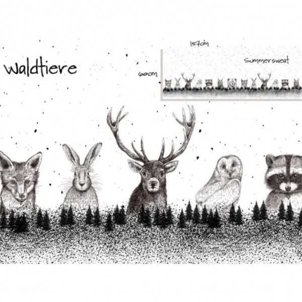 BIO-French Terry "Waldtiere" by Tante Gisi