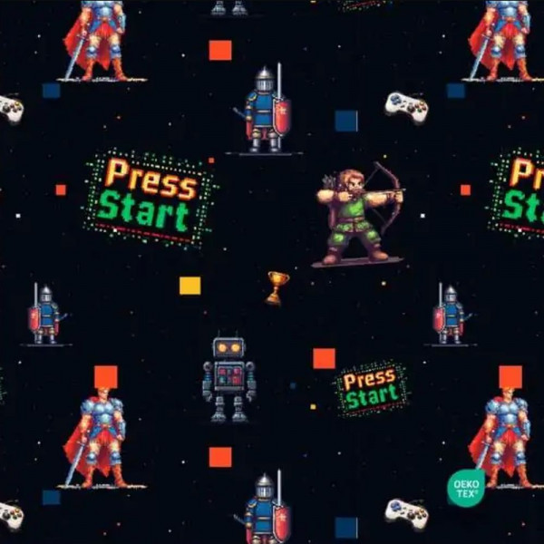 French Terry "Press Start"