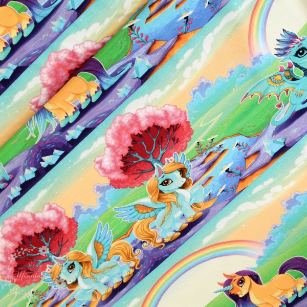 Bomuldsjersey "Dream, little Pony"