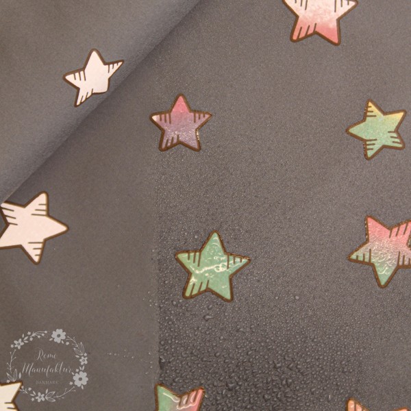 Magic-Softshell “Rainbow-Stars“ lyserød