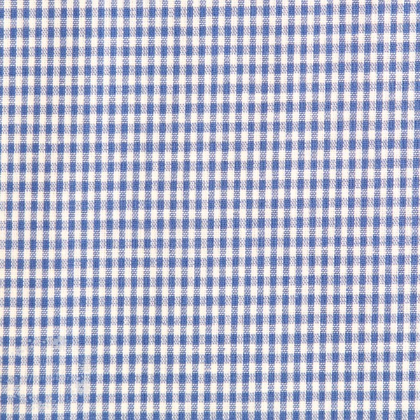 Bomuld ternet blå/hvid