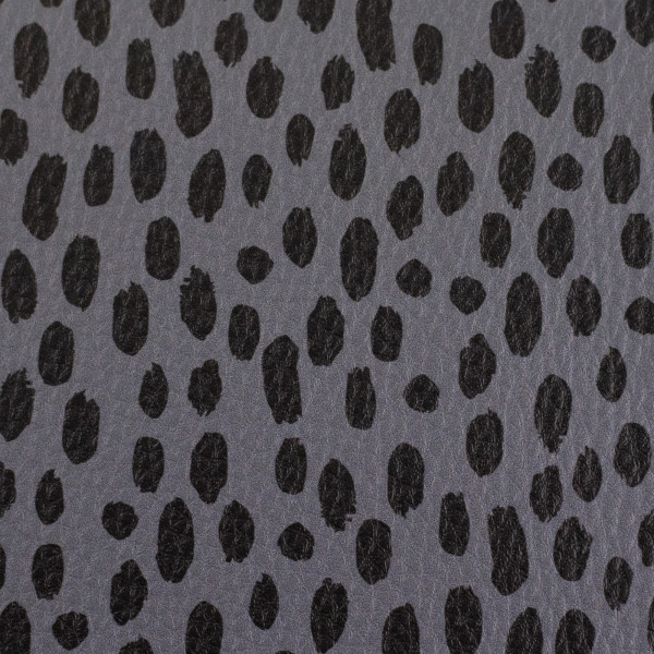 Kunstleder "Brush & Wild" grau-schwarz