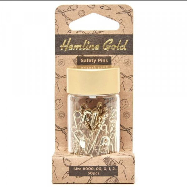 Hemline Gold Sikkerhedsnåle guld