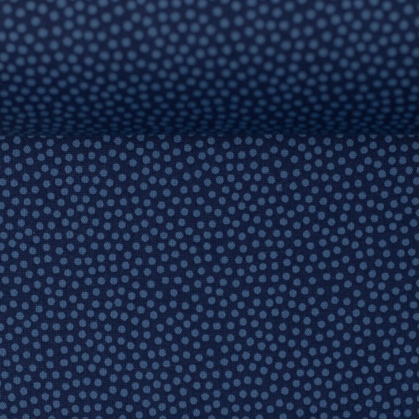 Bomuld "Dotty" prikker Ø 2 mm blå