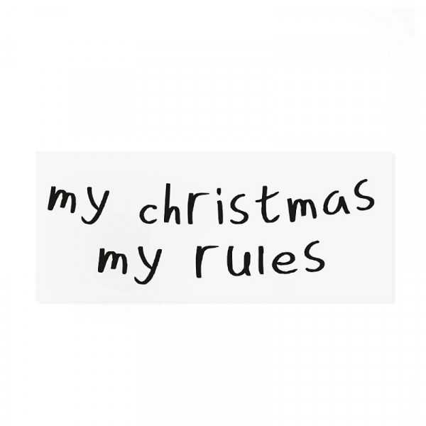Stryge-på patch "My Christmas" 67 x 40 mm
